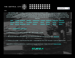 The  Central City by Stanza. The Famous netart project